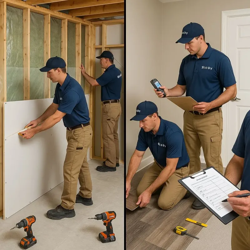 Repairs and Reconstruction process in Inniswold, LA